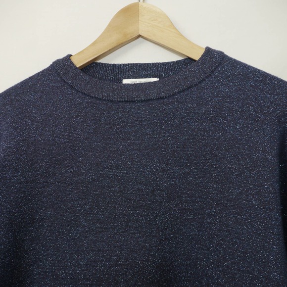 Zara Fancy Collection Blue Glitter Sweater Size S - Picture 2 of 10